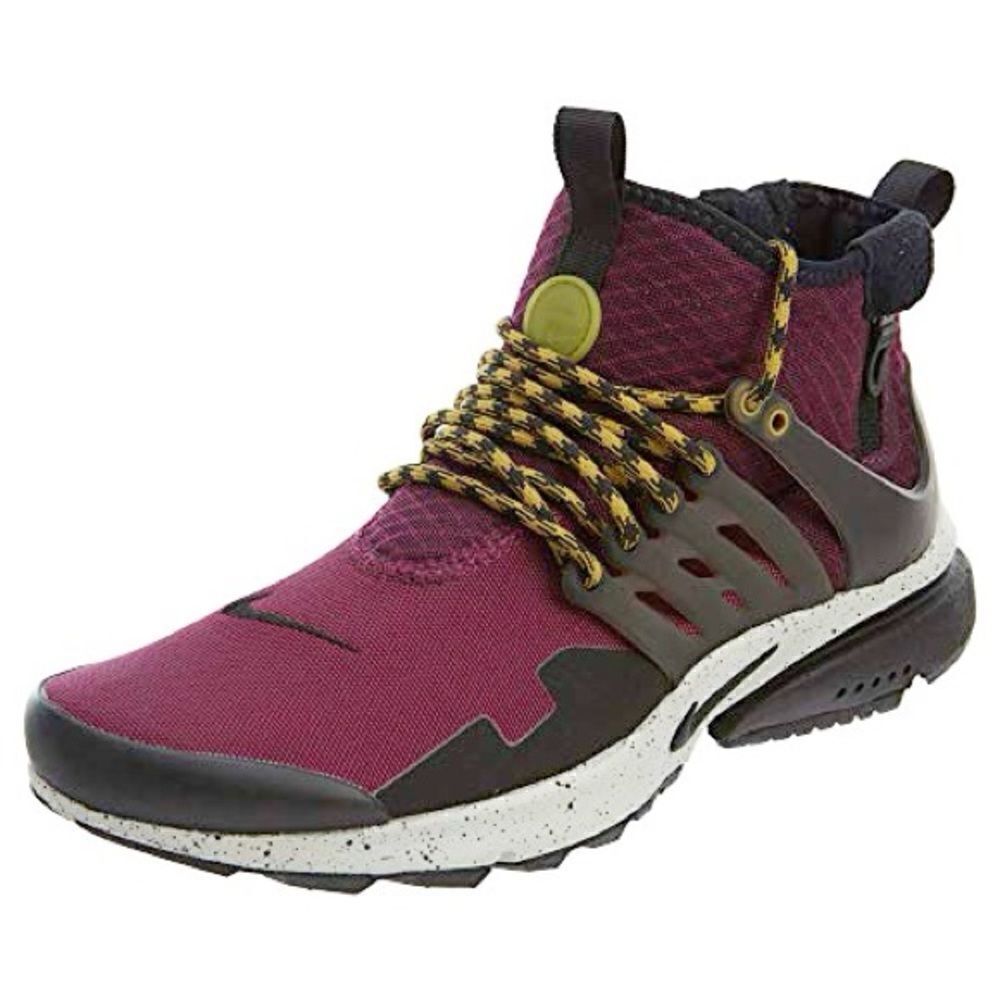 Nike Air Presto Mid Utility Men's Running Shoes Bordeaux/ 859524-600 Sz 9